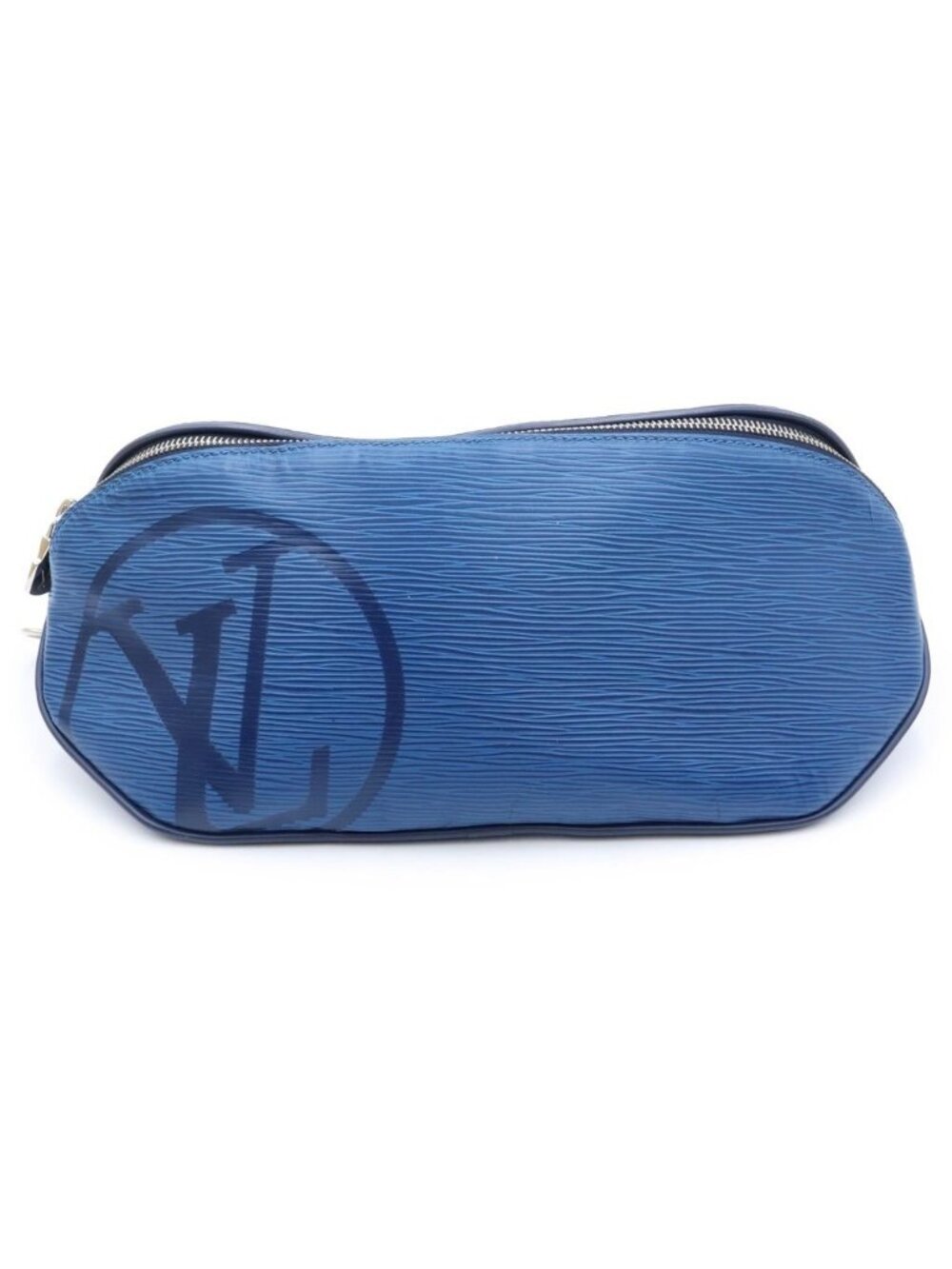 Louis Vuitton Epi LV Circle Bumbag Shoulder Bag Blue Azur Silver